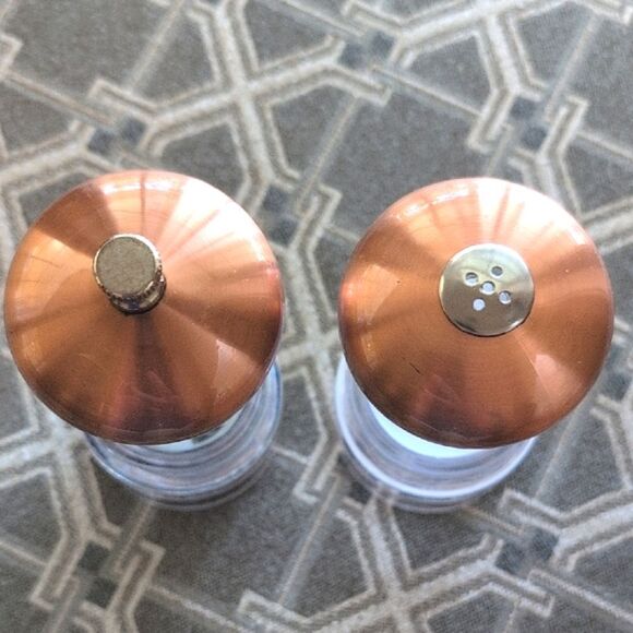 Olde Thompson Small Copper Top Salt and Pepper Mill Set - Picture 3 of 8